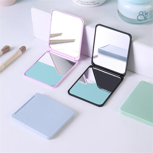 Folding Makeup Mirror High-Definition Portable Pocket Mirror Double-Side Women Makeup Mirror Rectangle Cosmetic Make Up Vanity