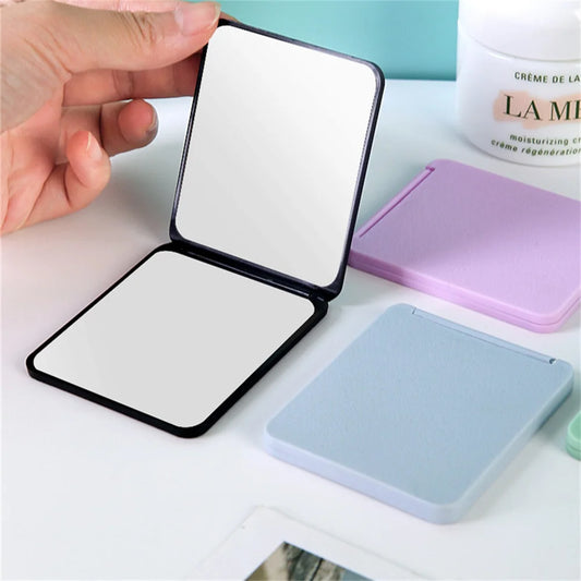 Folding Makeup Mirror High-Definition Portable Pocket Mirror Double-Side Women Makeup Mirror Rectangle Cosmetic Make Up Vanity